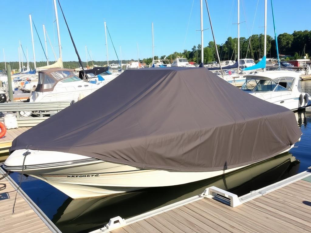 Cleaning an acrylic boat window with a microfibre cloth and plastic-safe cleaner