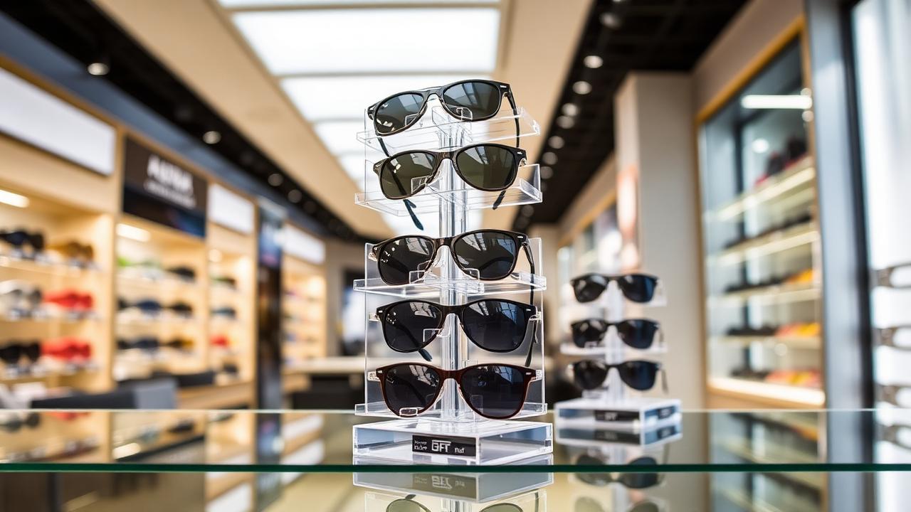 Custom-Made Sunglass Stands for a Professional Retail Store